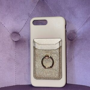 iPhone 7/7Plus/8/8 Plus Case with Card Holder (prop-up stand/ holder attached)